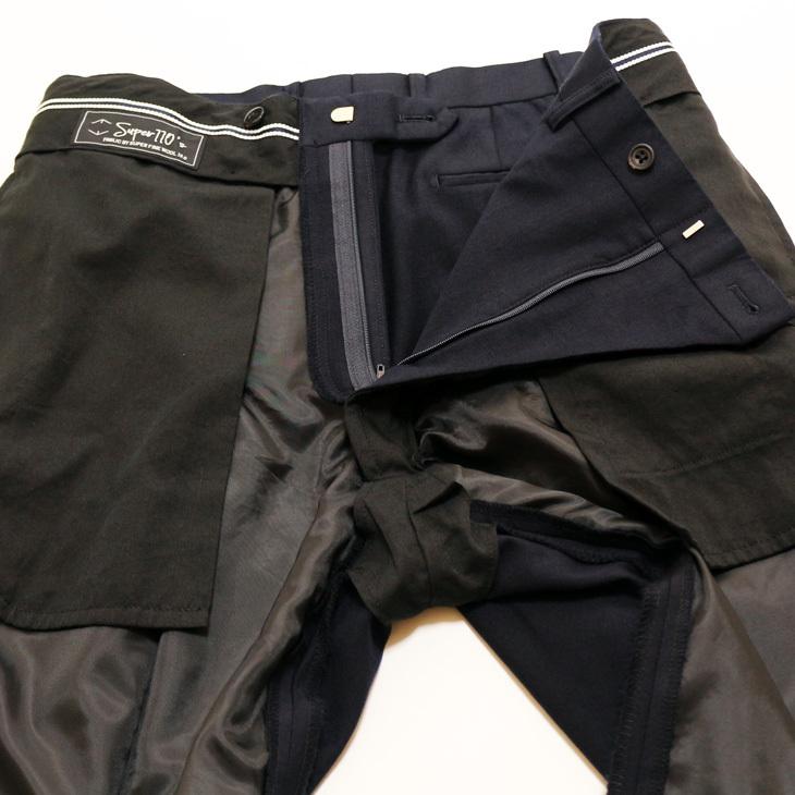 日本製 レギュラー型 スーツ メンズ 新品 秋冬 西川毛織 Super110s 濃紺ネイビー無地 ナチュラルストレッチ フルOP並 2つボタン ビジネス スーツ (AB体) |  | 12