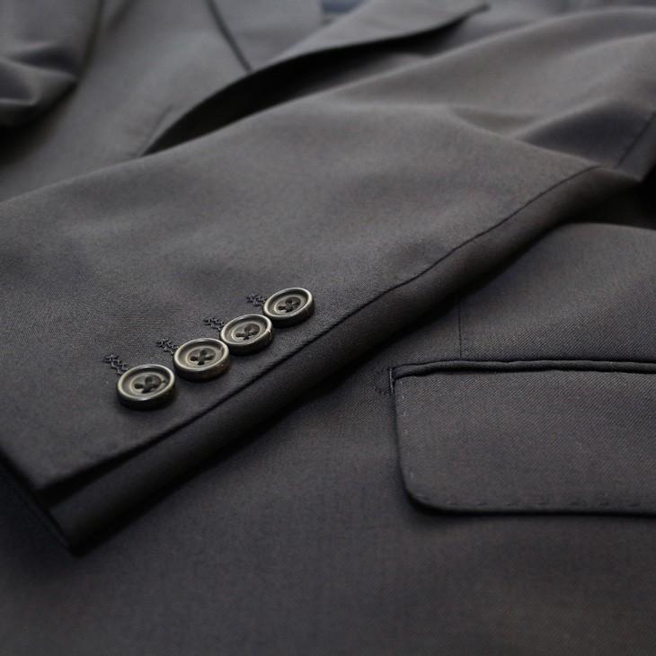 日本製 レギュラー型 スーツ メンズ 新品 秋冬 西川毛織 Super110s 濃紺ネイビー無地 ナチュラルストレッチ フルOP並 2つボタン ビジネス スーツ (AB体) |  | 13