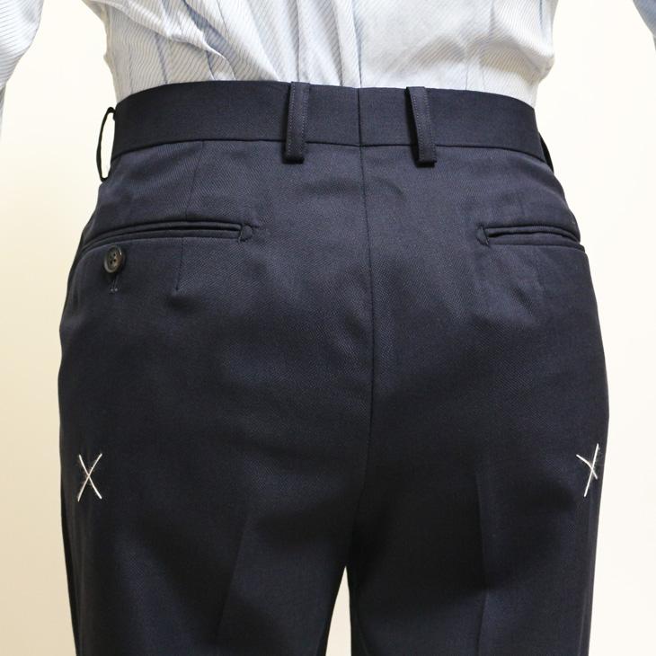 SALE 2025-26 スリム型 スーツ メンズ 新作 秋冬 西川毛織 Super110's 濃紺ネイビー無地 ナチュラルストレッチ フルOP並 2つボタン ビジネス (A/AB体) WJSE2 |  | 12