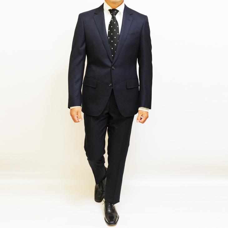 紺色メンズスーツ美品 2025-26 スリム型 スーツ メンズ 新作 秋冬 西川毛織 Super110's