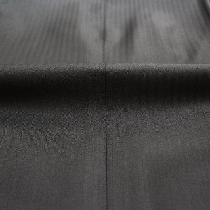 スーツ メンズ 新品 秋冬 Loro Piana ロロピアーナ Super150s 「オーダー生地」 黒ブラック 織柄 ストライプ 2つボタン ゆったり型 (AB/BB体) | Loro Piana | 15