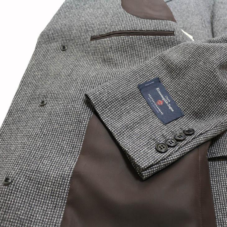 メンズチェスターコート 秋冬 新品 エルメネジルドゼニア トロフェオ - カシミア「国内オーダー工場仕立」 灰グレー 小柄 ハーフコート 日本製 | ZEGNA | 10