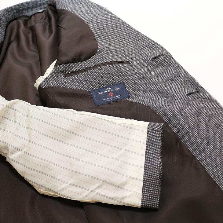 メンズチェスターコート 秋冬 新品 エルメネジルドゼニア トロフェオ - カシミア「国内オーダー工場仕立」 灰グレー 小柄 ハーフコート 日本製 | ZEGNA | 11