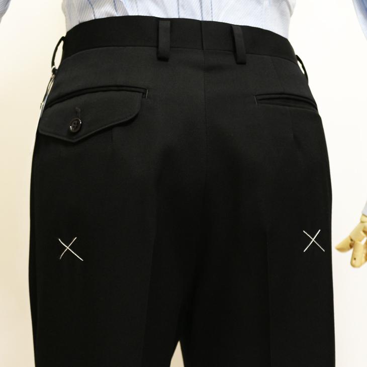 礼服 史上最高傑作 Super120's タキシードクロス NANOブラック黒無地