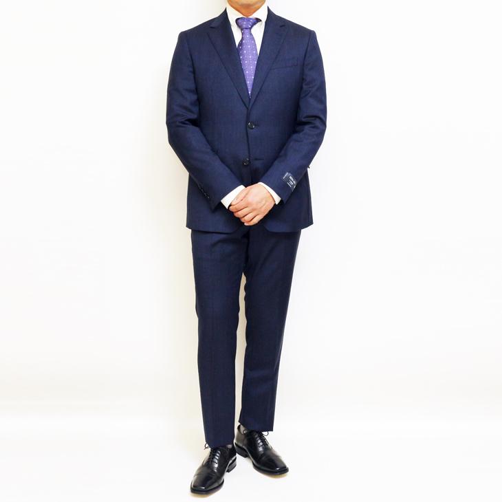 SALE スリム型 スーツ メンズ 新作 新品 春夏 REDA レダ ICESENSE アイスセンス 無地系 アイスネイビー杢 2つボタン ビジネス クラシコイタリア系  (A体) |  | 02