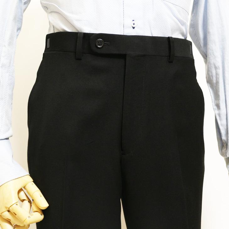 礼服 スーツ メンズ 新作 通年 西川毛織 オールシーズン 黒無地 国内染め 2WAYストレッチ ウエスト調整±6cm可能 2つボタン フォーマル やや細め型 (A/AB/BB体) |  | 12