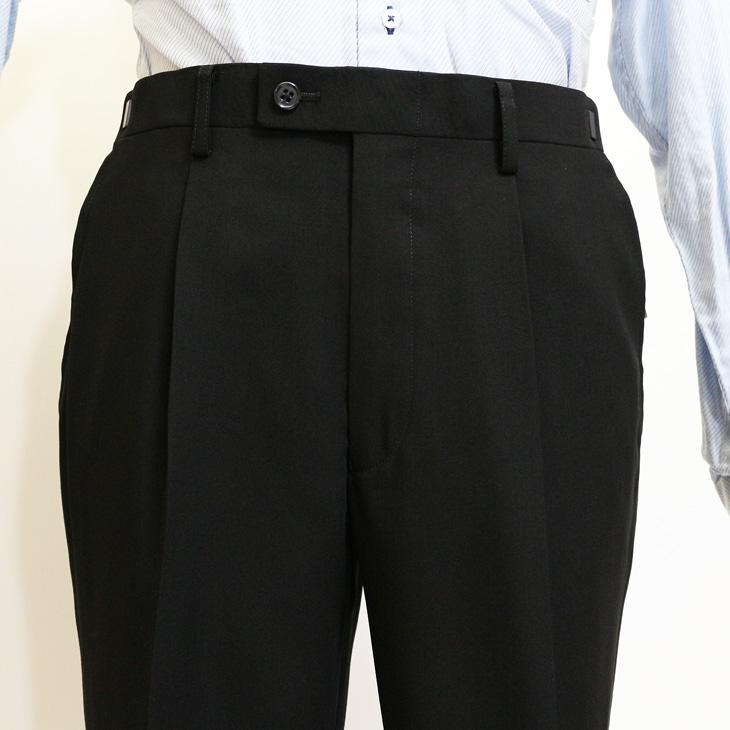 【最終売尽】礼服 メンズ 新作 春夏 西川毛織 サマー フォーマル 1,200回転の超強撚糸 黒無地 ナチュラルストレッチ 2つボタン ビジネス スーツ (A/AB/BB体) |  | 10