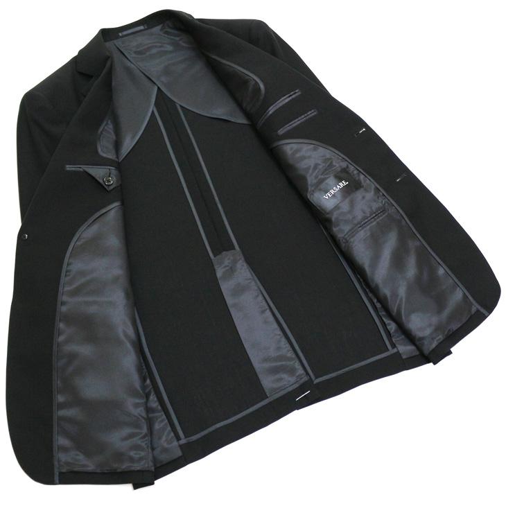 【最終売尽】礼服 メンズ 新作 春夏 西川毛織 サマー フォーマル 1,200回転の超強撚糸 黒無地 ナチュラルストレッチ 2つボタン ビジネス スーツ (A/AB/BB体) |  | 06