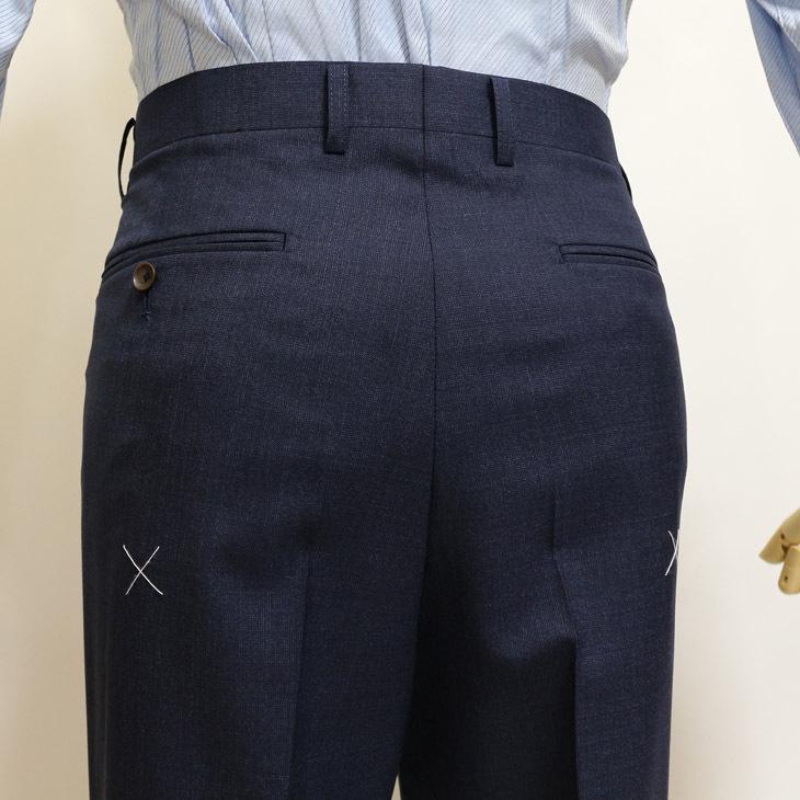 スーツ メンズ 新品 春夏 伊 CANONICO カノニコ 紺ネイビー杢 無地系 2