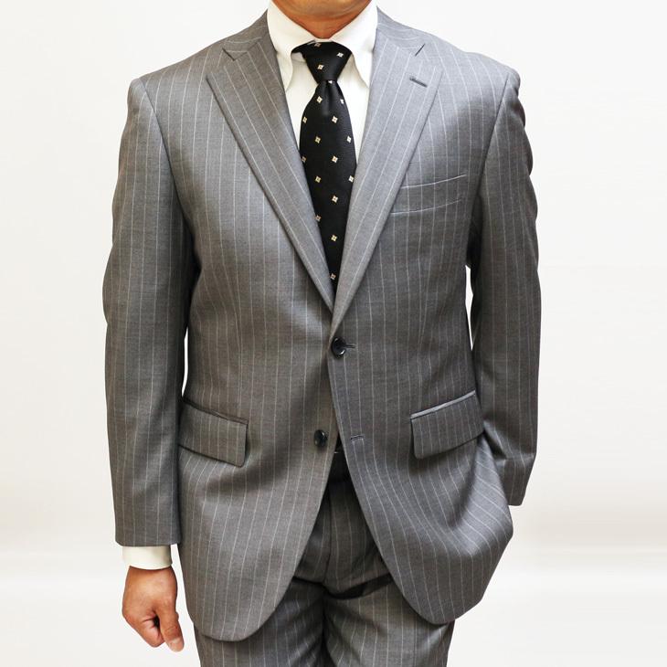 全3色 スーツ メンズ 新作 通年 春夏 秋冬 西川毛織 Super110s ナチュラルストレッチ 2つボタン ビジネス ゆったり型 (AB/BB体) |  | 02