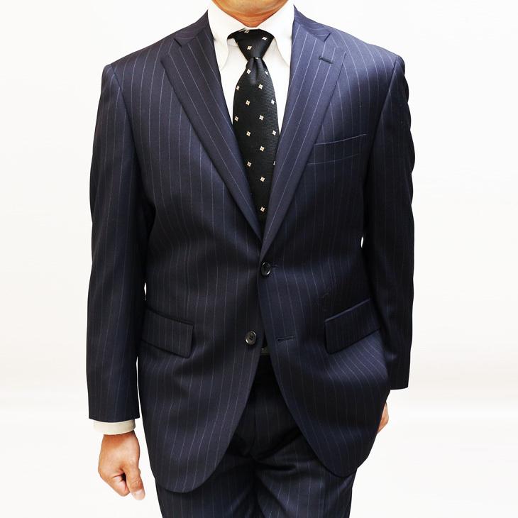 全3色 スーツ メンズ 新作 通年 春夏 秋冬 西川毛織 Super110s ナチュラルストレッチ 2つボタン ビジネス ゆったり型 (AB/BB体) |  | 04