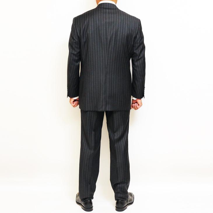 全3色 スーツ メンズ 新作 通年 春夏 秋冬 西川毛織 Super110s ナチュラルストレッチ 2つボタン ビジネス ゆったり型 (AB/BB体) |  | 05