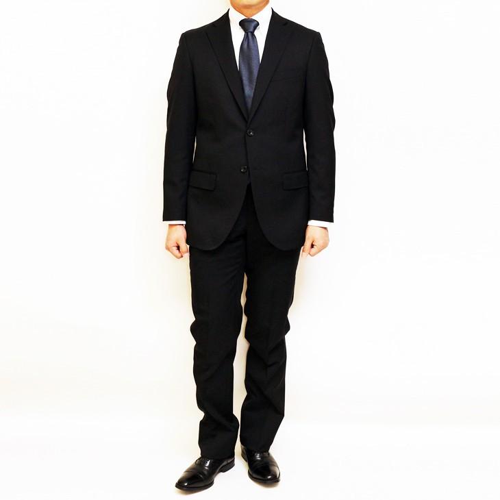 メンズ スーツ 春秋冬 ３シーズン対応 Super100s 濃紺ネイビー無地 2つボタン スリム系 ビジネススーツ (Y/A/AB体) OSK-002 就活 リクルート 対応 |  | 03