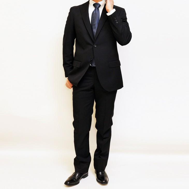 メンズ スーツ 春秋冬 ３シーズン対応 Super100s 濃紺ネイビー無地 2つボタン スリム系 ビジネススーツ (Y/A/AB体) OSK-002 就活 リクルート 対応 |  | 04