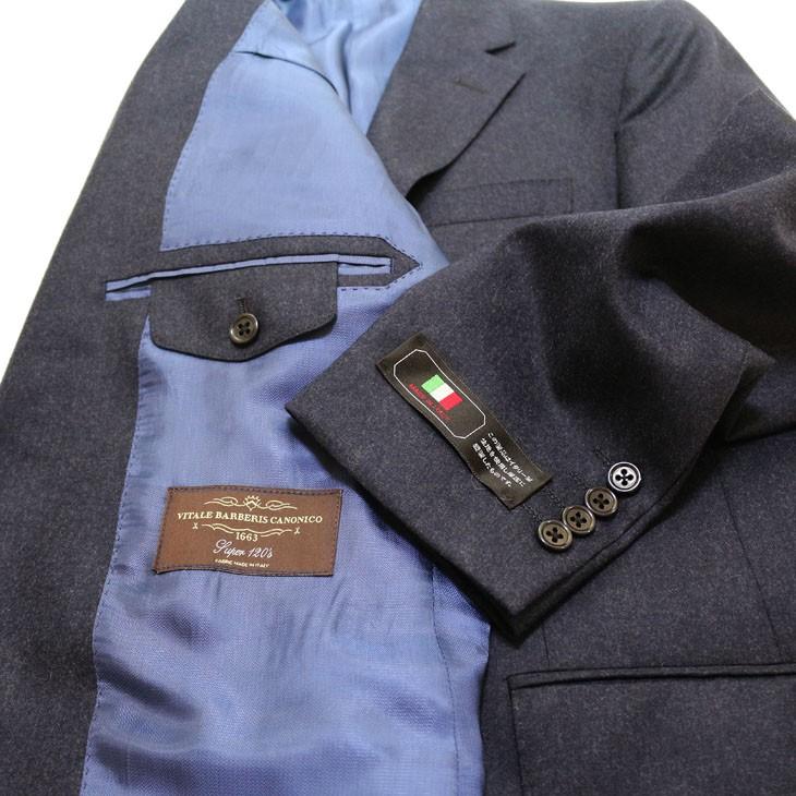 スーツ メンズ 2018-19 新作秋冬 伊 カノニコ Super120s カシミア混紡 フランネル ナチュラルストレッチ　2つボタン ビジネススーツ (A/AB/BB体) やや細め |  | 11
