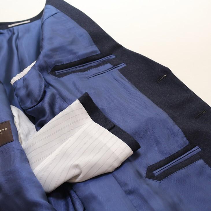 スーツ メンズ 2018-19 新作秋冬 伊 カノニコ Super120s カシミア混紡 フランネル ナチュラルストレッチ　2つボタン ビジネススーツ (A/AB/BB体) やや細め |  | 13