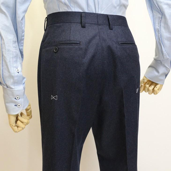 スーツ メンズ 2018-19 新作秋冬 伊 カノニコ Super120s カシミア混紡 フランネル ナチュラルストレッチ　2つボタン ビジネススーツ (A/AB/BB体) やや細め |  | 15