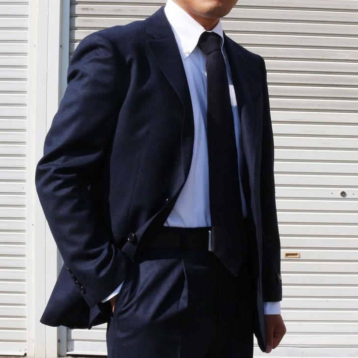 スーツ メンズ 2018-19 新作秋冬 伊 カノニコ Super120s カシミア混紡 フランネル ナチュラルストレッチ　2つボタン ビジネススーツ (A/AB/BB体) やや細め |  | 03