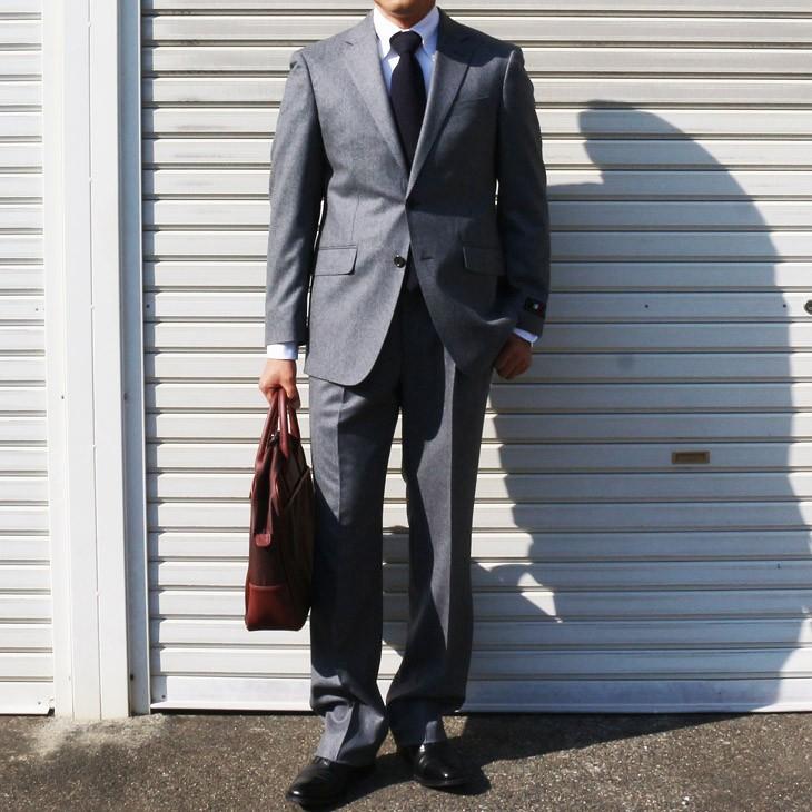 スーツ メンズ 2018-19 新作秋冬 伊 カノニコ Super120s カシミア混紡 フランネル ナチュラルストレッチ　2つボタン ビジネススーツ (A/AB/BB体) やや細め |  | 06