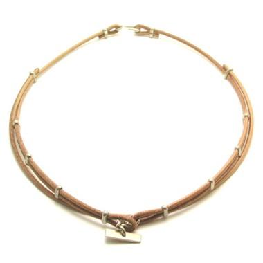 チョーカー メンズ レディース 革 レザー 刻印 シルバー ハンドメイド Tbar Choker 040 N51 Dedo 通販 Yahoo ショッピング