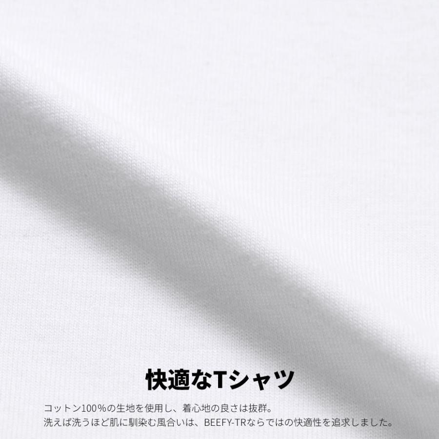 Hanes BEEFY ヘインズ ビーフィー パックTシャツ 2枚組 メンズ レディース ヘビーウェイト 厚手 6.1オンス クルーネック 丸首 無地 白 黒 灰 紺 | BEEFY-T | 11