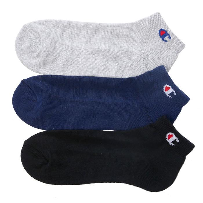 チャンピオン Champion ショートソックス 靴下 メンズ 3足組 3足セット おしゃれ ブランド アメカジ CMSCH302 | Champion | 04