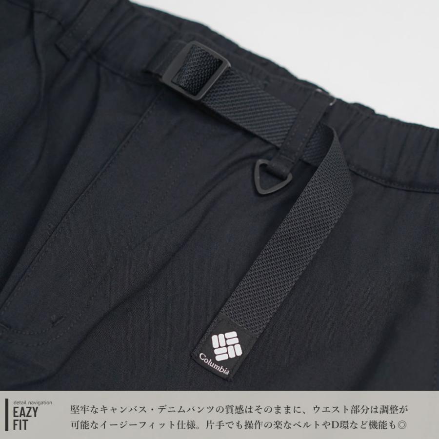 コロンビア ワークパンツ メンズ テーパード キャンバス デニム ベルト付き UVカット Columbia ロマビスタパンツ PM0768 | Columbia | 20