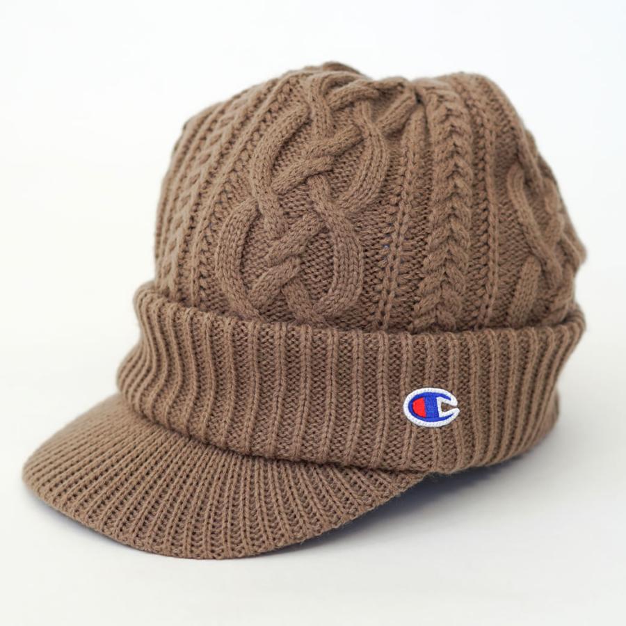 Champion チャンピオン つば付きニット帽 ニットキャップ メンズ Champion チャンピオン つば付きニット帽 ニットキャップ メンズ