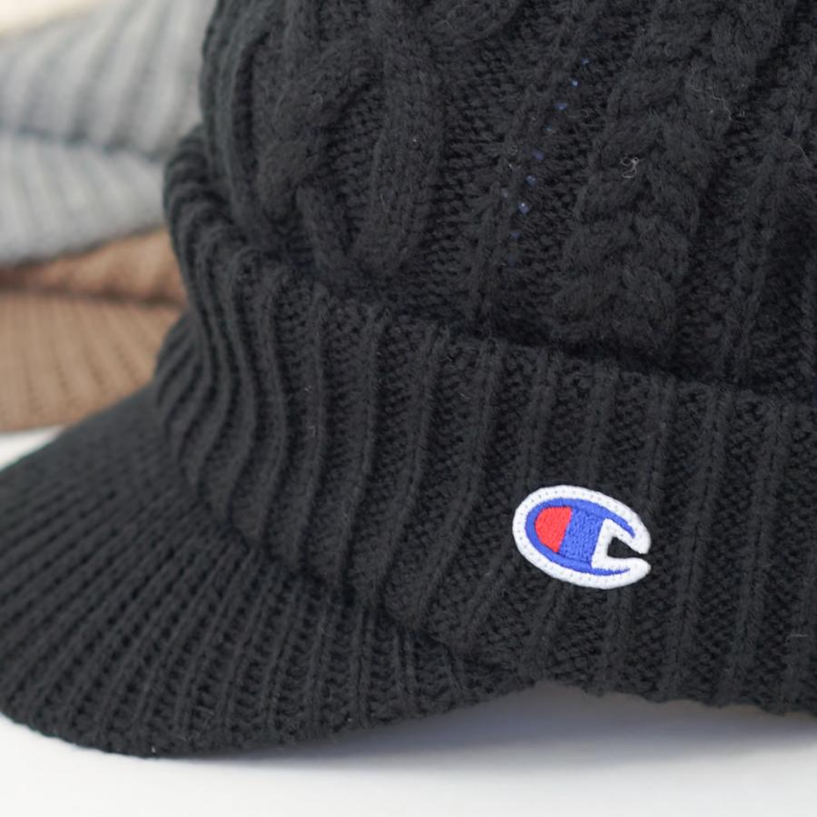 Champion チャンピオン つば付きニット帽 ニットキャップ メンズ Champion チャンピオン つば付きニット帽 ニットキャップ メンズ