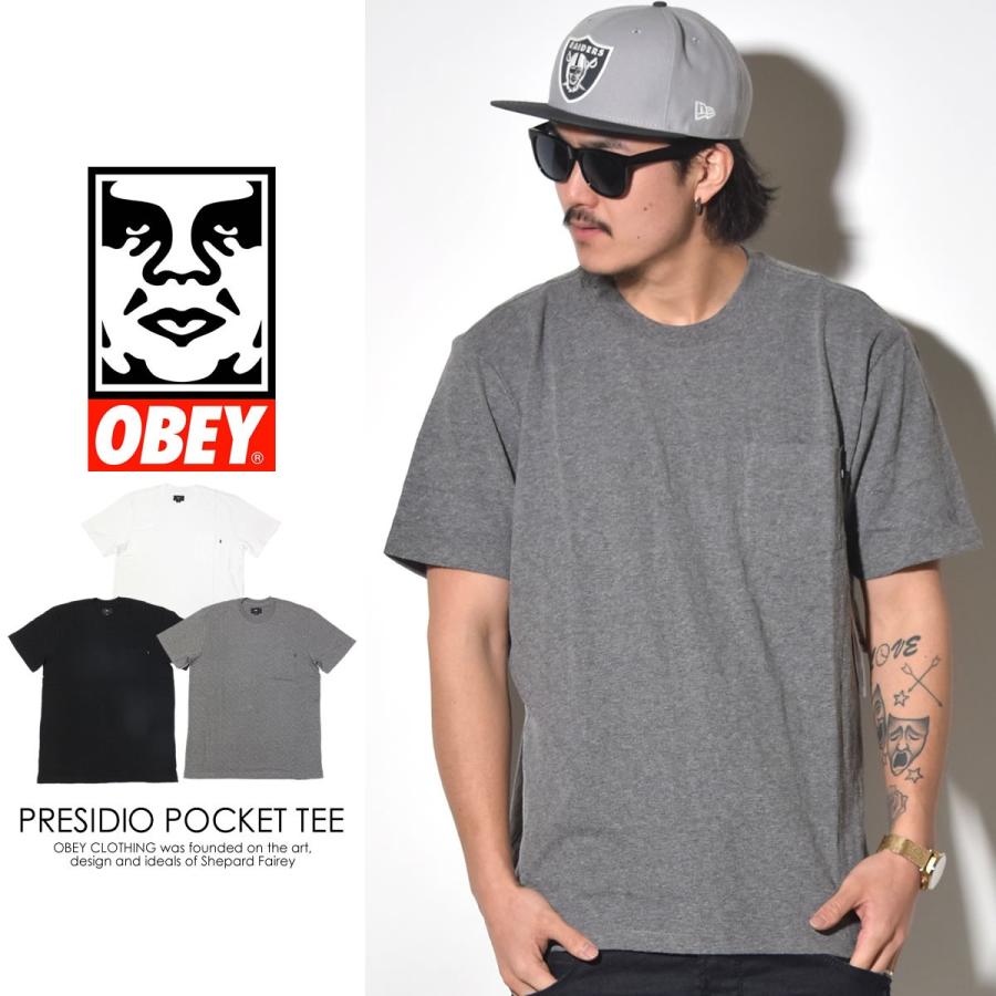 オベイ OBEY ポケットTシャツ メンズ PRESIDIO POCKET TEE | OBEY