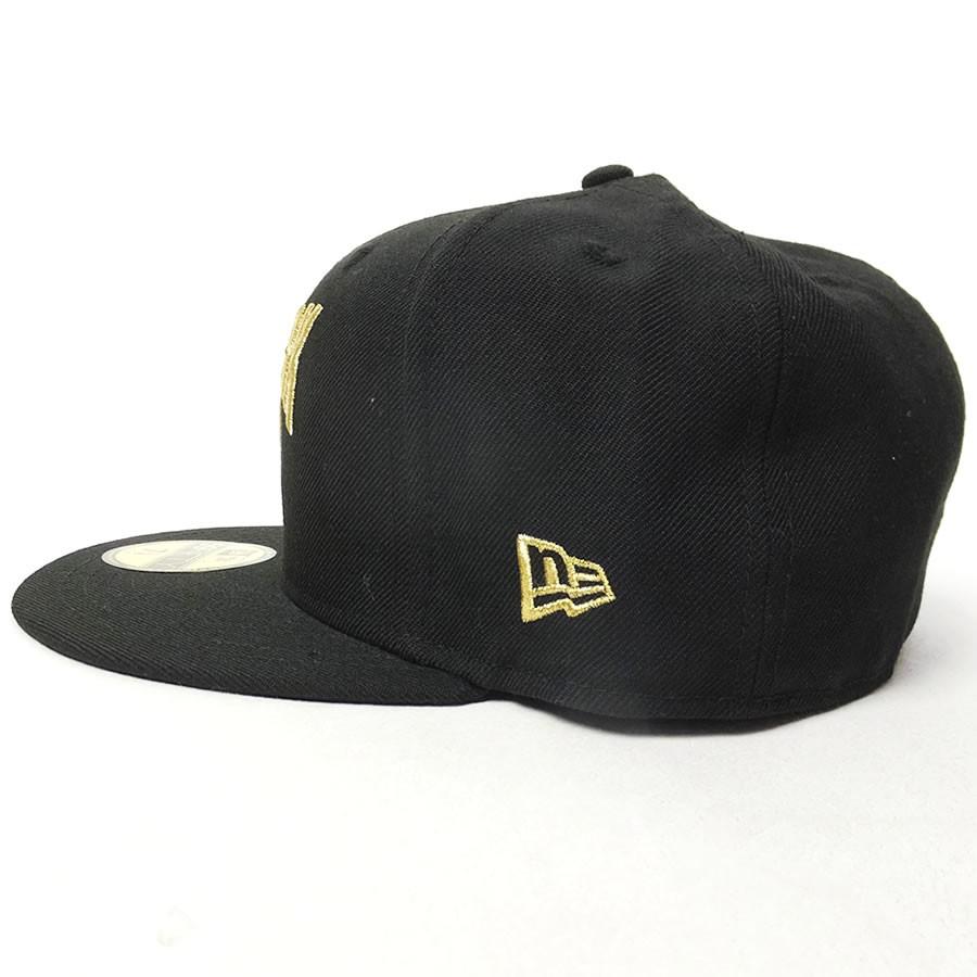 ニューエラ キャップ 帽子 メンズ レディース NEW ERA 59FIFTY 5950 ニューヨークシティ ブラック×ゴールド | NEW ERA | 02