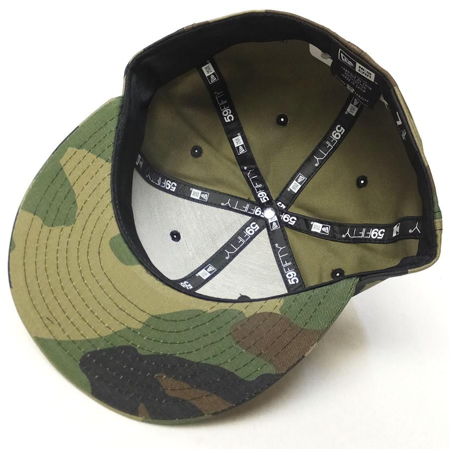 ニューエラ キャップ 帽子 メンズ レディース NEW ERA 59FIFTY 5950 ニューヨークシティ ウッドランドカモ×ホワイト | NEW ERA | 04