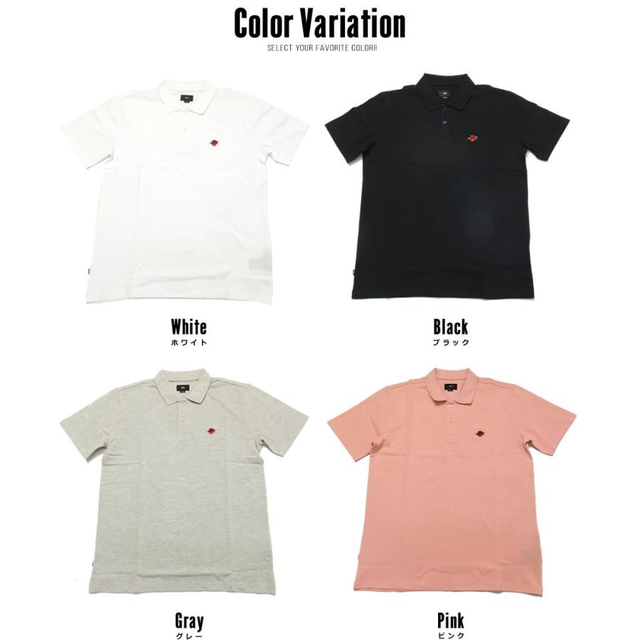 オベイ OBEY ポロシャツ メンズ 半袖 バラ1P刺繍 ROSE S/S POLO | OBEY | 01