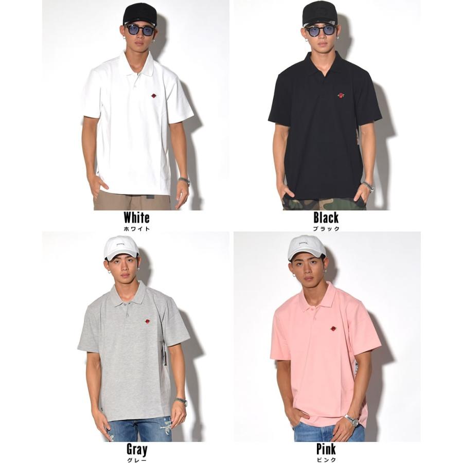 オベイ OBEY ポロシャツ メンズ 半袖 バラ1P刺繍 ROSE S/S POLO | OBEY | 02
