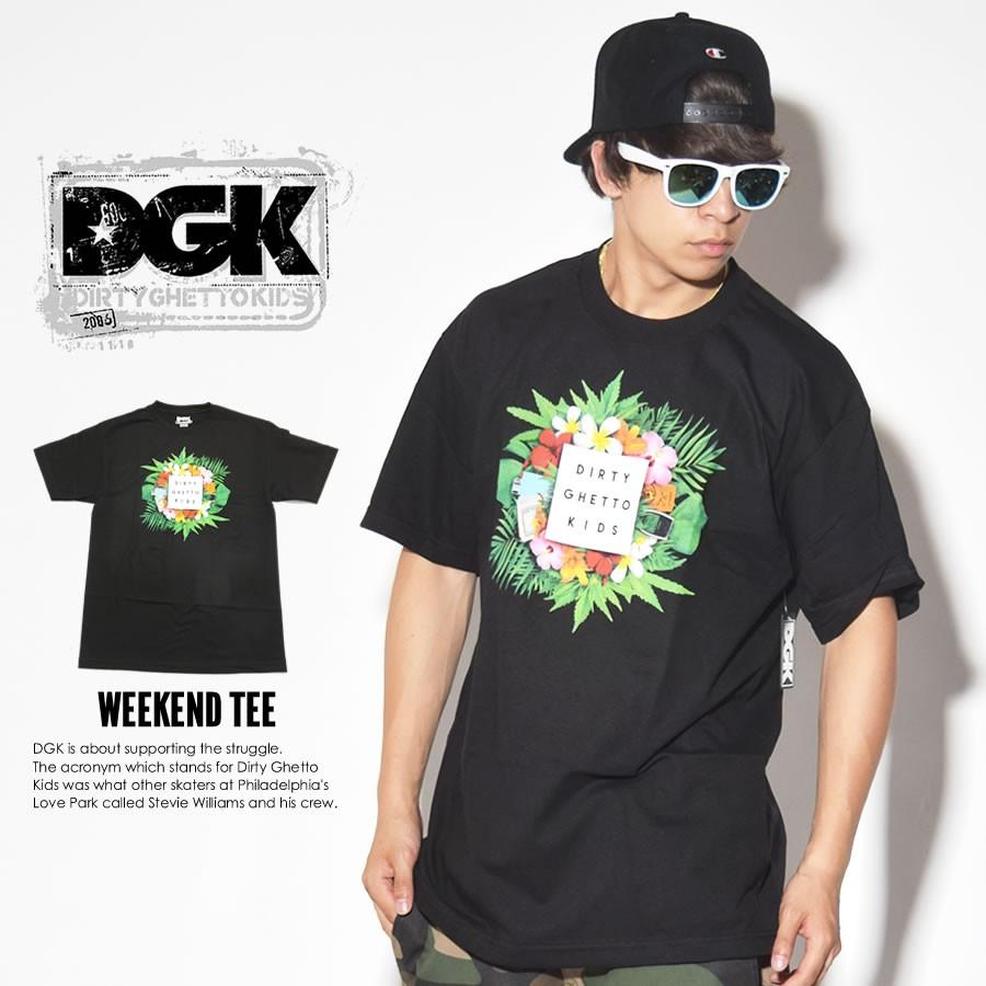 ディージーケー DGK Tシャツ メンズ WEEKEND TEE ブラック | DGK