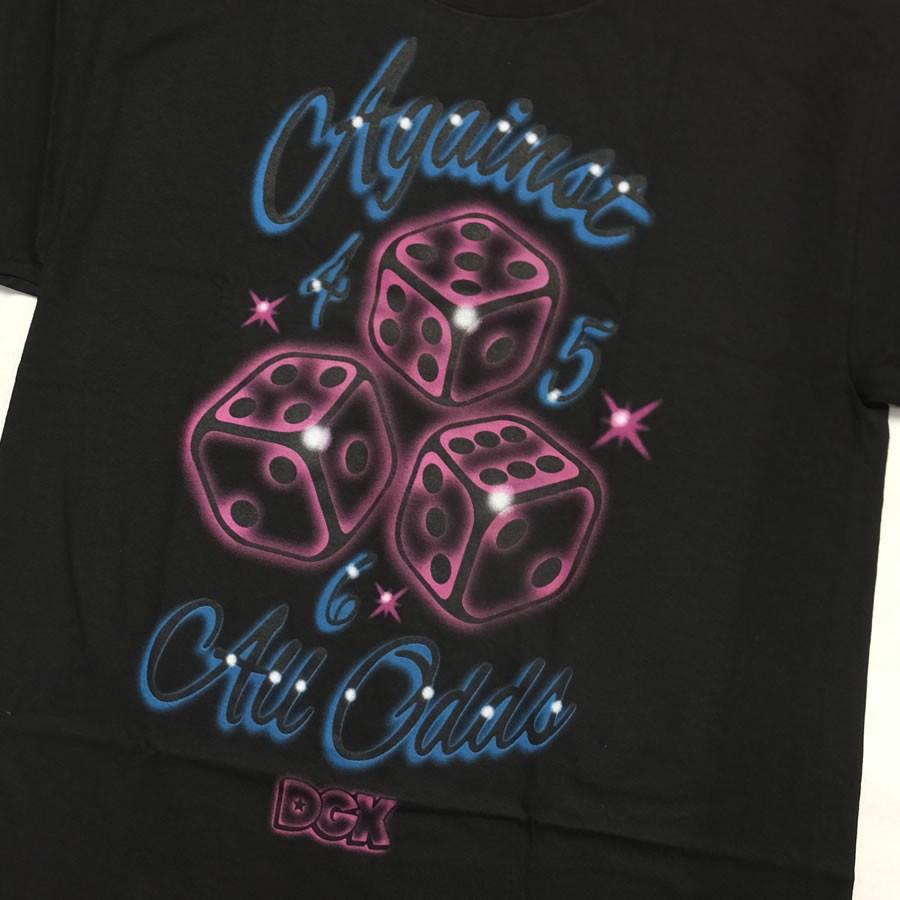 ディージーケー DGK Tシャツ メンズ プリント AGAINST ALL ODDS 黒 ブラック | DGK | 04