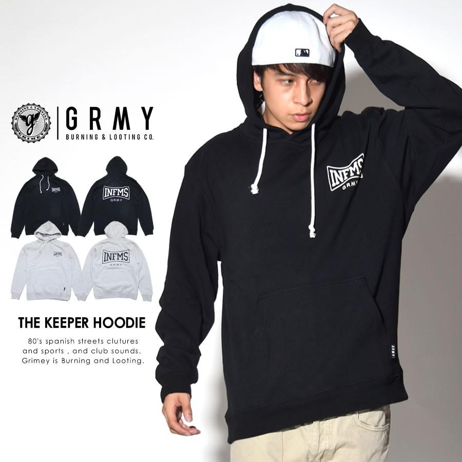 グライミー GRIMEY プルオーバーパーカー メンズ 長袖 スウェット 裏起毛 GRMY THE KEEPER HOODIE | GRIMEY