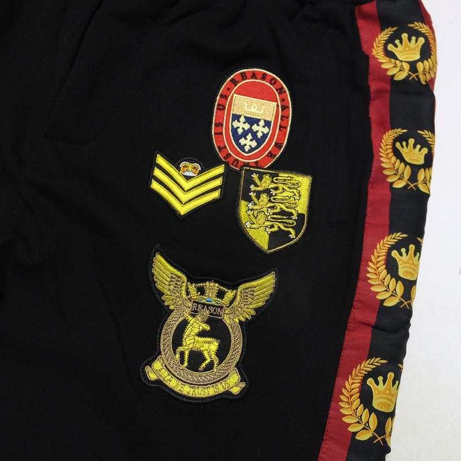 リーズン REASON スウェット ジョガーパンツ メンズ 裏毛 サイドライン＆ワッペン MEDALIST JOGGERS W8-6 |  | 05