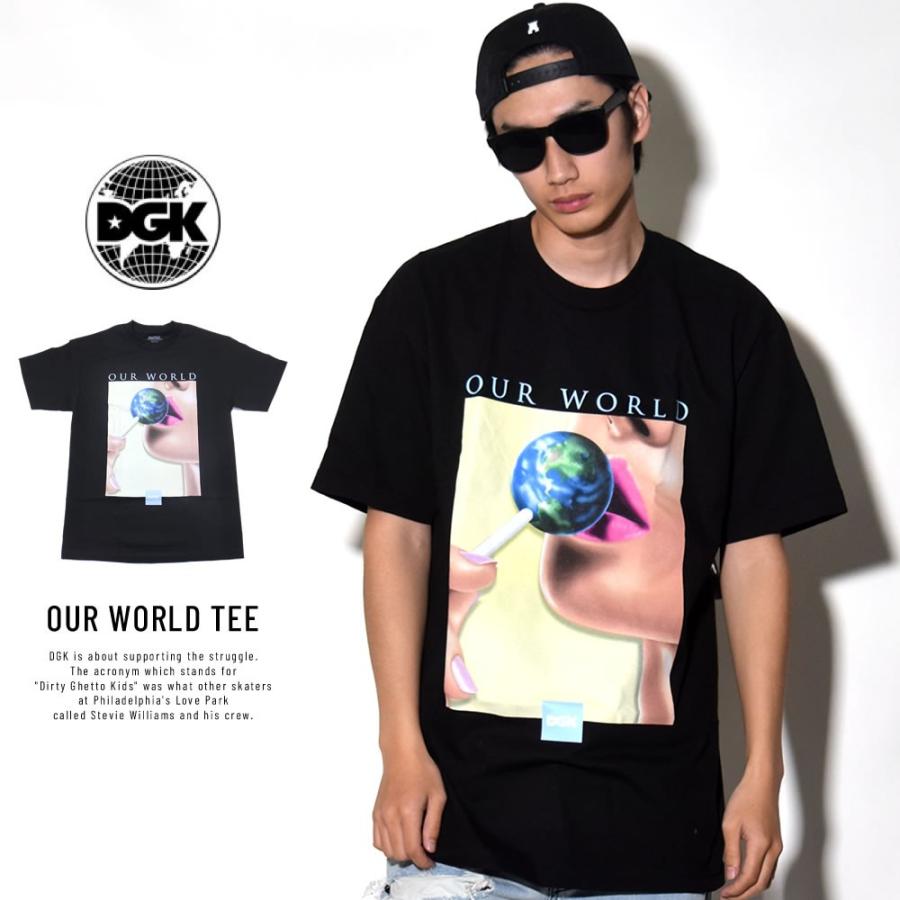 ディージーケー DGK Tシャツ メンズ OUR WORLD TEE DT-4007｜deep