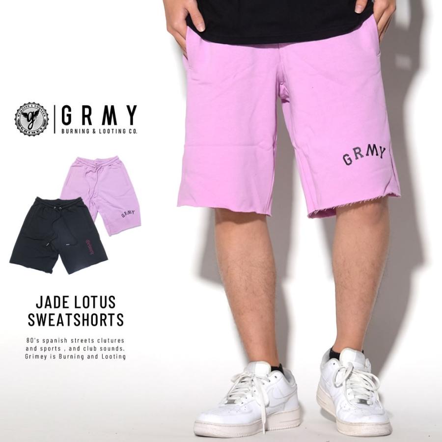 グライミー ハーフパンツ 裏毛 スウェット ショートパンツ メンズ GRIMEY JADE LOTUS SWEATSHORTS GSS123 | GRIMEY