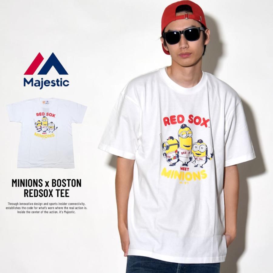 マジェスティック ミニオンズ Majestic Minons コラボ Tシャツ メンズ ミニオン ボストン レッドソックス Mlb 野球 カップル ペアルック お揃い おしゃれ 8v Deep B系 ストリートファッション 通販 Yahoo ショッピング
