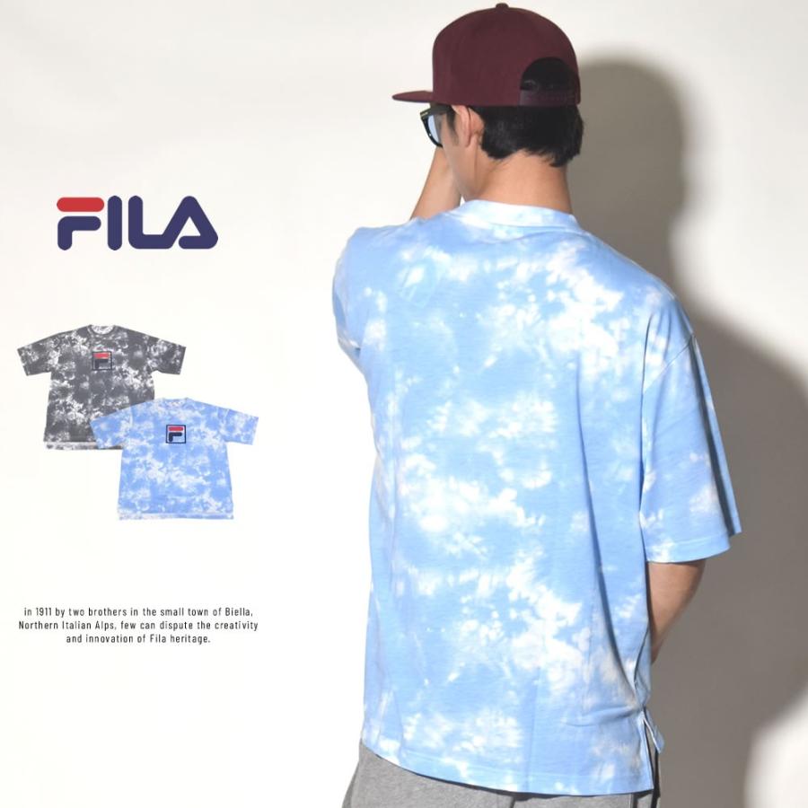 FILA HERITAGE フィラ ヘリテージ Tシャツ メンズ 半袖 タイダイ柄 ボックスロゴプリント FM9491 | FILA | 03
