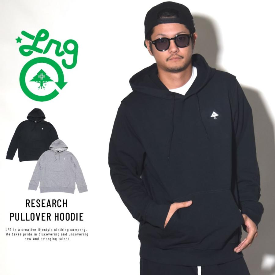 エルアールジー LRG プルオーバーパーカー メンズ 長袖 裏毛スウェット 薄手 RESEARCH PULLOVER HOODIE J183006 | LRG