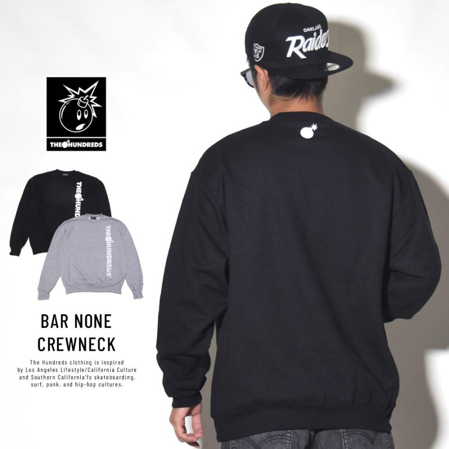 ハンドレッツ×チャンピオン THE HUNDREDS×Champion コラボ スウェットトレーナー メンズ 裏起毛 ストリート ブランド BAR NONE CREWNECK | The Hundreds | 01