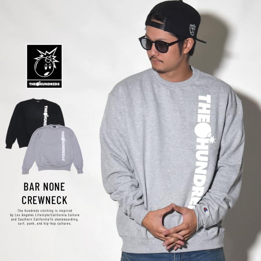 ハンドレッツ×チャンピオン THE HUNDREDS×Champion コラボ スウェットトレーナー メンズ 裏起毛 ストリート ブランド BAR NONE CREWNECK | The Hundreds | 05