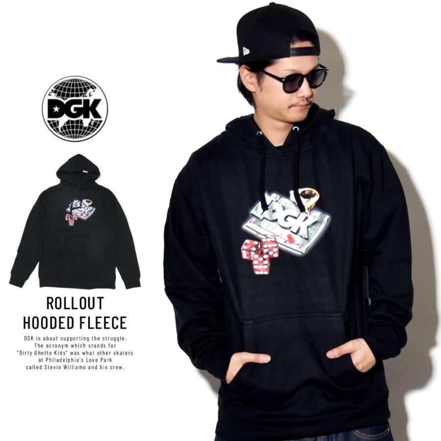 ディージーケー DGK スウェットプルオーバーパーカー メンズ 裏起毛 ROLLOUT HOODED FLEECE | DGK