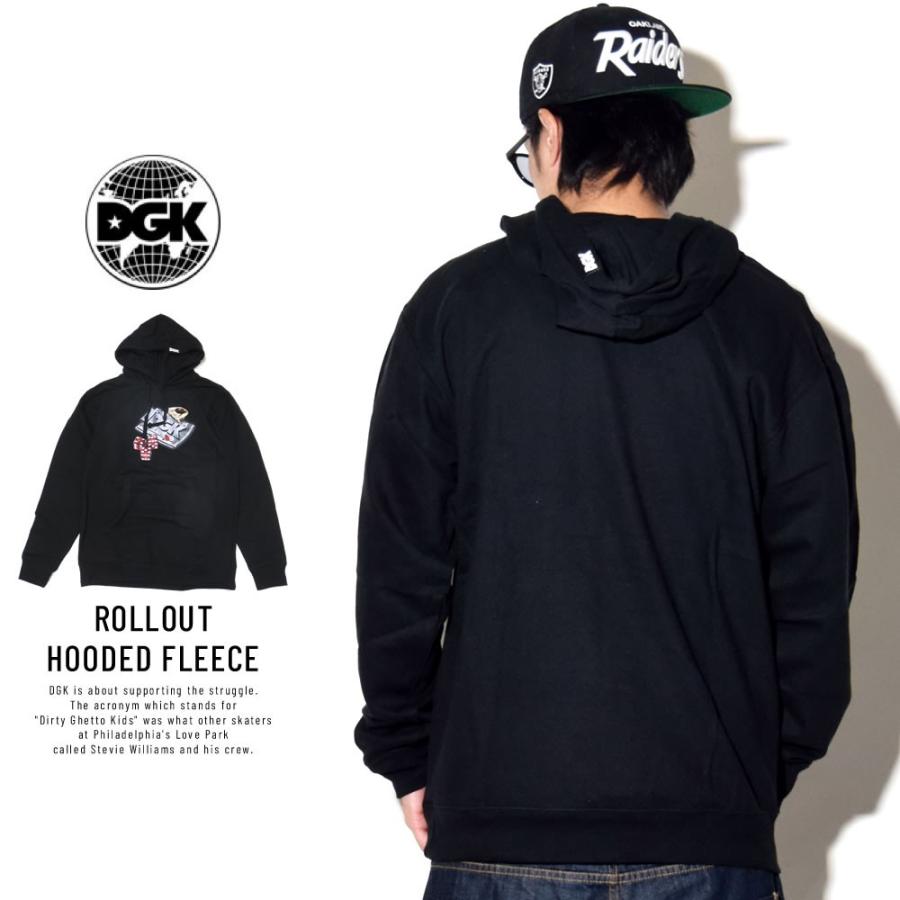 ディージーケー DGK スウェットプルオーバーパーカー メンズ 裏起毛 ROLLOUT HOODED FLEECE | DGK | 01