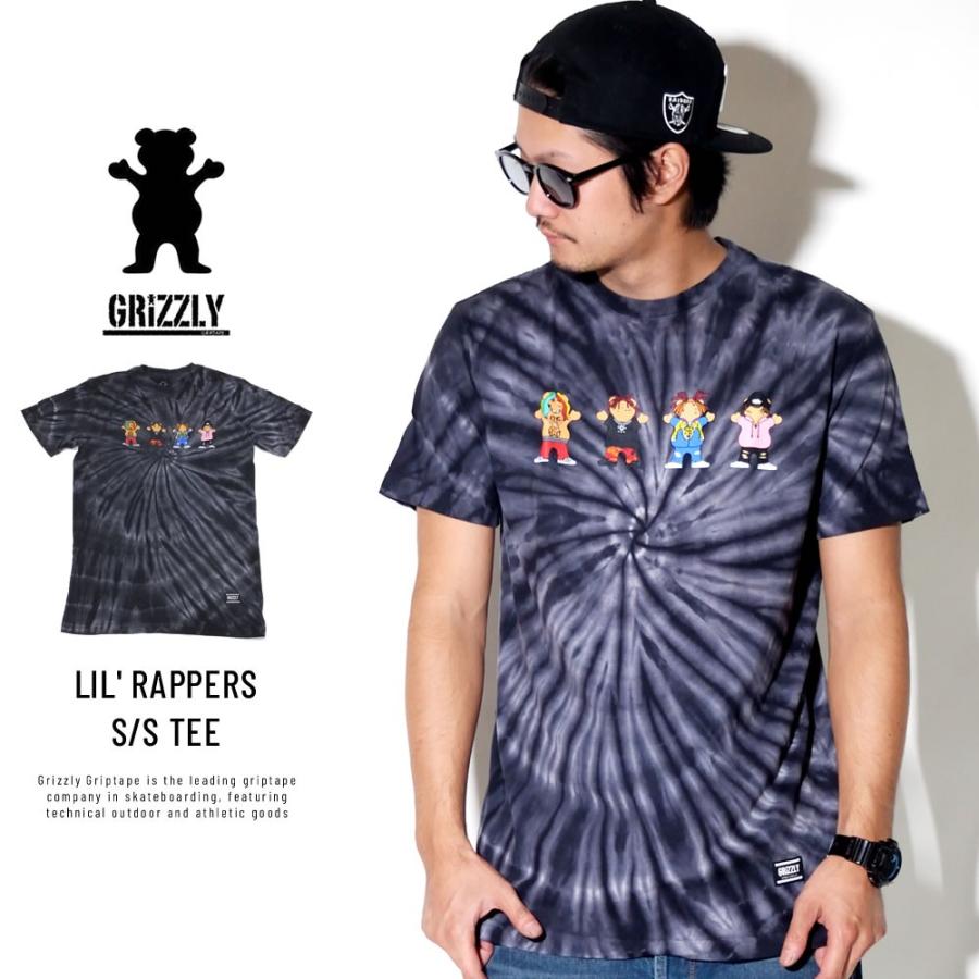 グリズリーグリップテープ×リル・ポンプ Grizzly Griptape×Lil Pump コラボ Tシャツ メンズ 半袖 タイダイ柄 LIL' RAPPERS S/S TEE | GRIZZLY