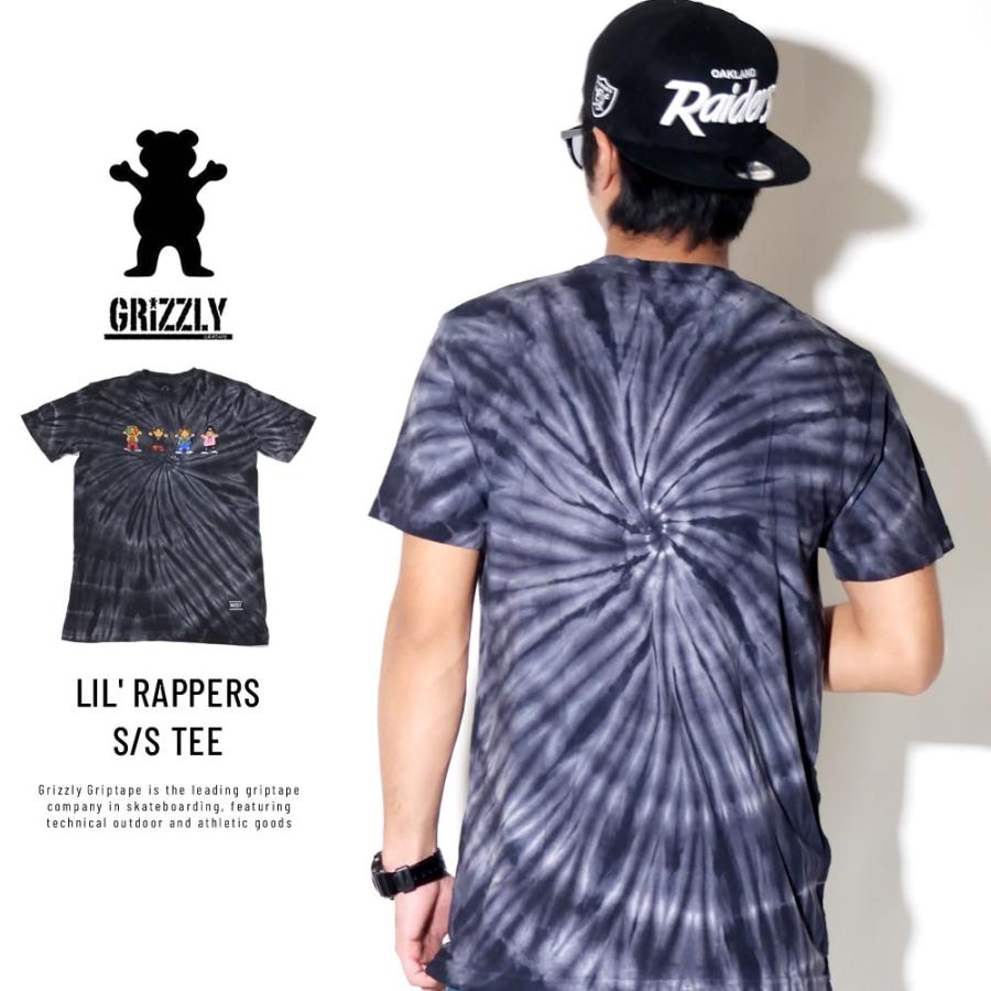グリズリーグリップテープ×リル・ポンプ Grizzly Griptape×Lil Pump コラボ Tシャツ メンズ 半袖 タイダイ柄 LIL' RAPPERS S/S TEE | GRIZZLY | 02