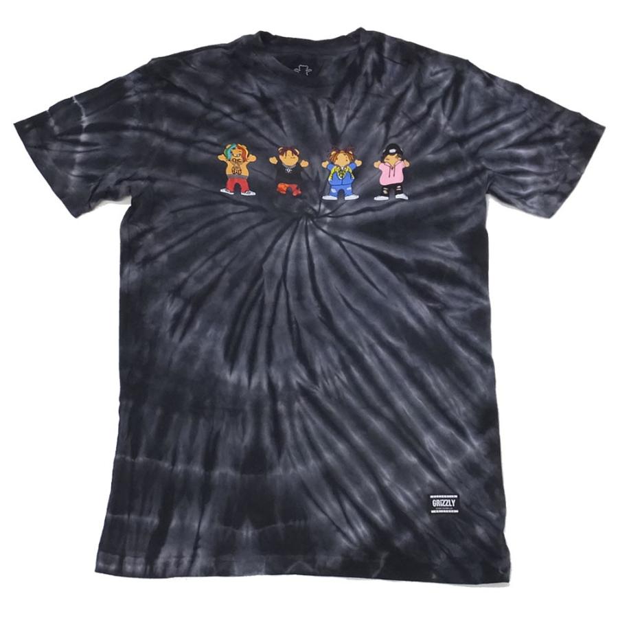 グリズリーグリップテープ×リル・ポンプ Grizzly Griptape×Lil Pump コラボ Tシャツ メンズ 半袖 タイダイ柄 LIL' RAPPERS S/S TEE | GRIZZLY | 01